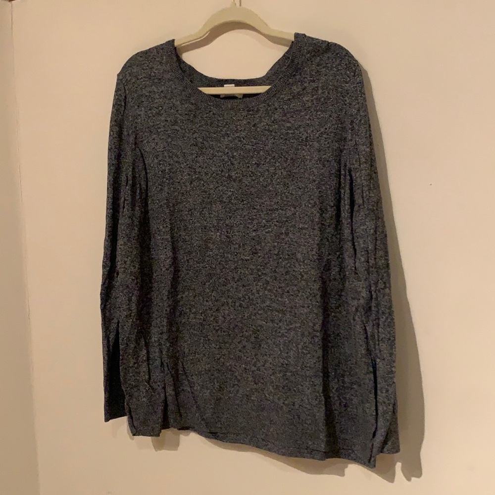 Old Navy Grey Long Sleeve Knit Sweater, Size 2X